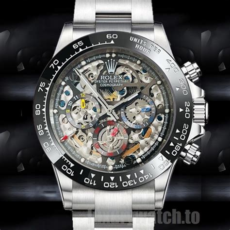 rolex skeleton watch for sale|coolest skeleton watches.